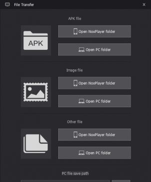 NoxPlayer File Sharing