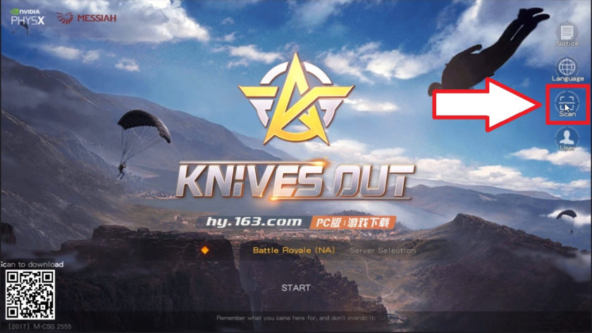 Knives Out Mobile Scan