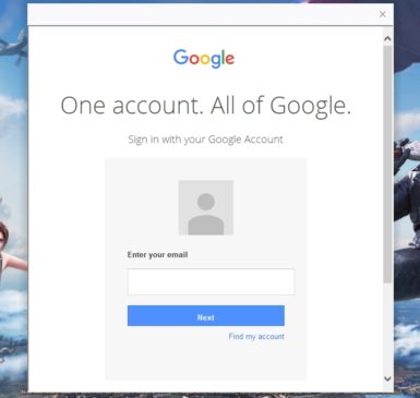 RoS Google Login