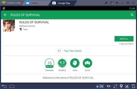 RoS Google Play Store Install