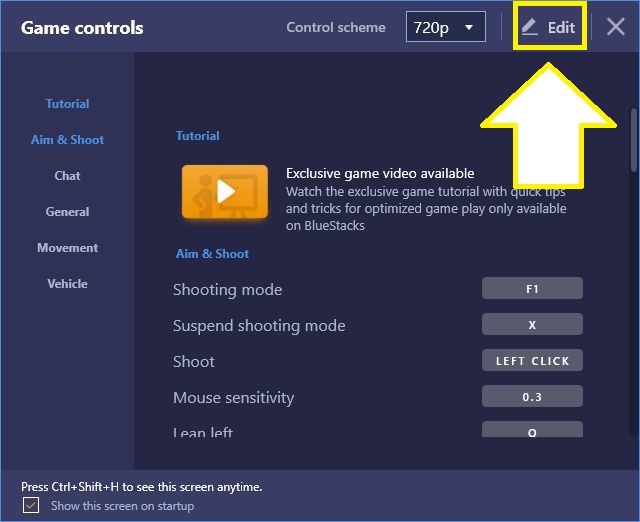 Game Controls Edit