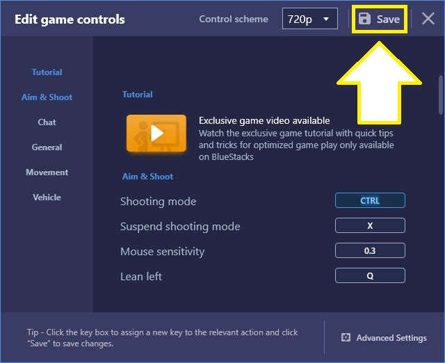 Game Controls Save